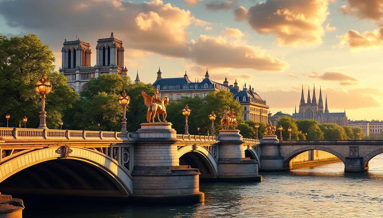 découvrez une balade captivante le long de la seine, explorant le pont alexandre iii, l'île de la cité et le pont neuf, pour admirer l'histoire et la beauté emblématique de paris.