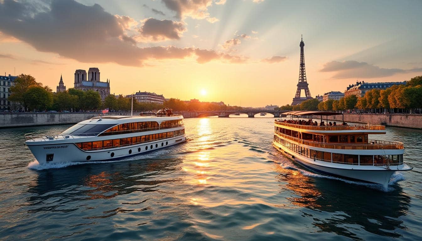 découvrez paris depuis l'eau avec nos comparatifs entre les croisières vedettes de paris et bateaux parisiens. choisissez la meilleure option pour une balade inoubliable sur la seine.