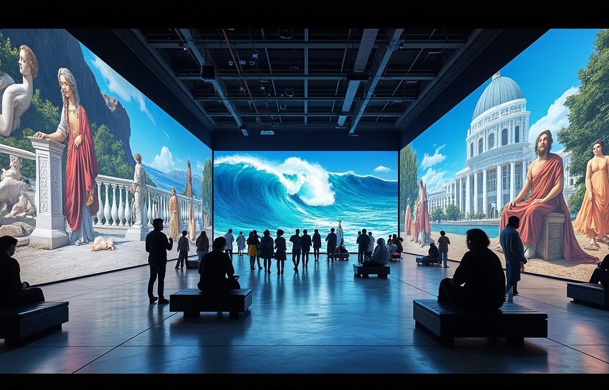 découvrez l'atelier des lumières, une expérience immersive unique, et explorez la question : peut-on considérer cette innovation numérique comme une véritable expression culturelle ?