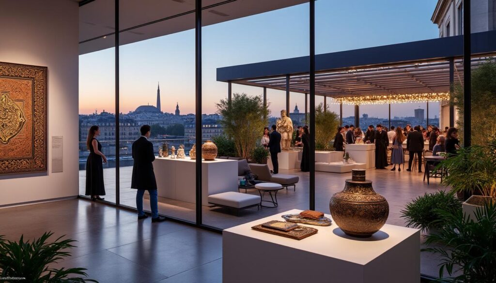 découvrez l'institut du monde arabe : une exposition captivante et un rooftop exceptionnel pour une soirée parfaite alliant culture et vue panoramique.