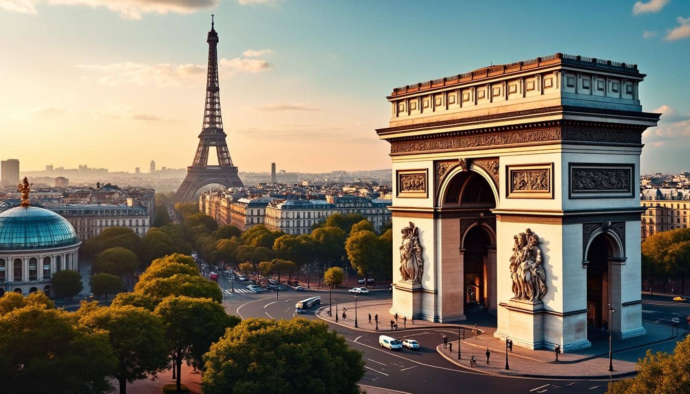 découvrez les plus beaux points de vue de paris : admirez l'arc de triomphe, la tour montparnasse et les galeries lafayette pour des panoramas exceptionnels sur la ville lumière.