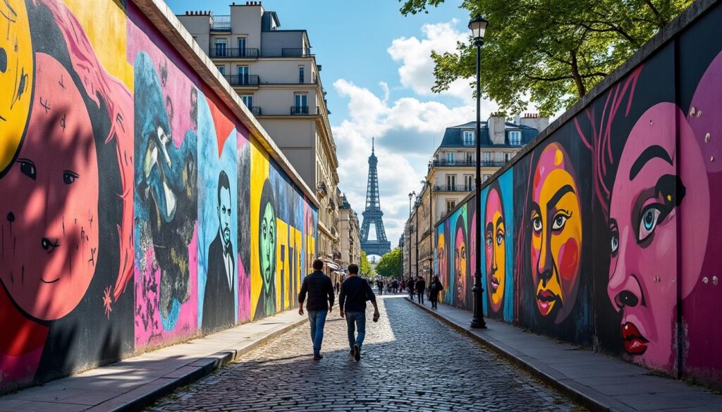 découvrez un itinéraire fascinant de street art à paris, explorant les murales vibrantes de belleville au 13e arrondissement.