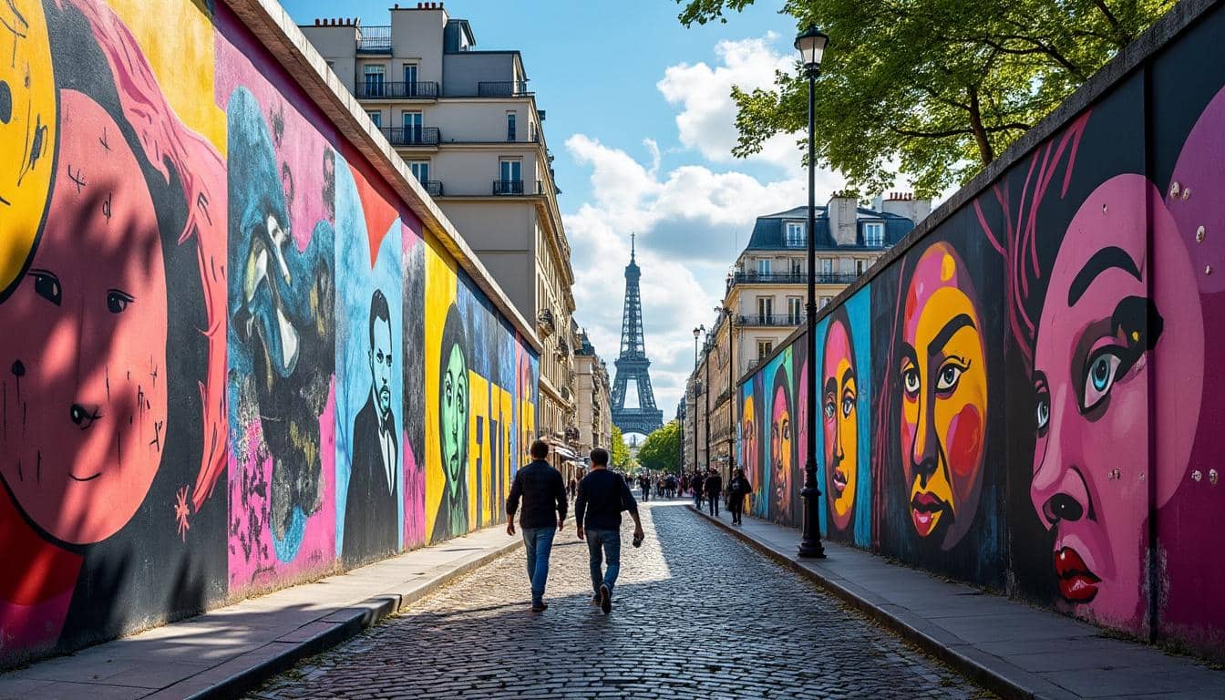 découvrez un itinéraire fascinant de street art à paris, explorant les murales vibrantes de belleville au 13e arrondissement.