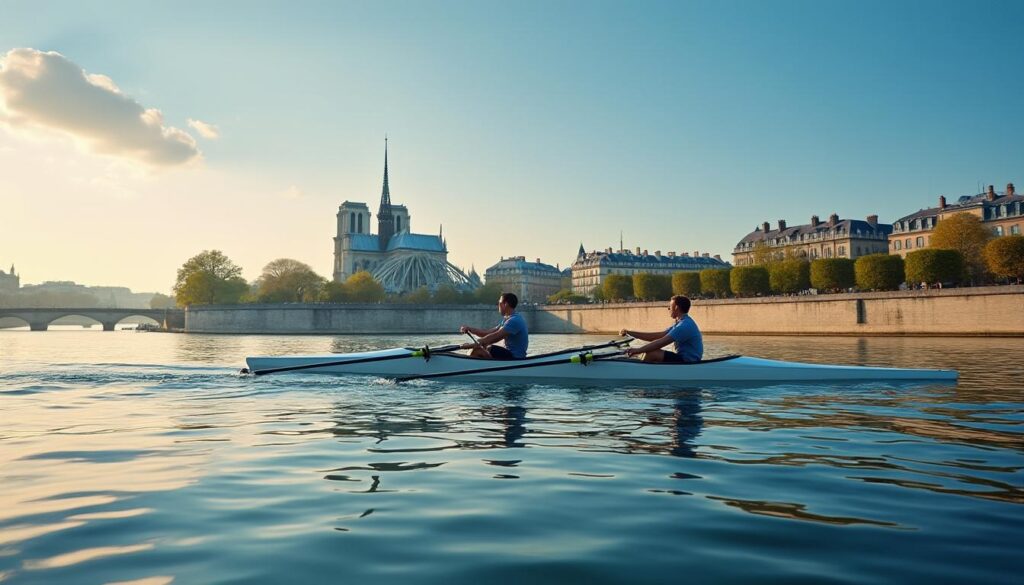 découvrez les meilleurs endroits pour vous initier à l'aviron autour de l’île de la cité sur la seine. profitez d'une activité sportive au cœur de paris dans un cadre unique.