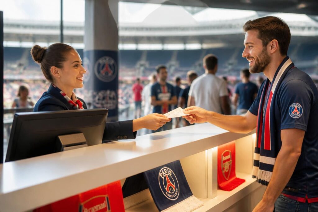 achetez facilement vos billets pour le match paris saint-germain contre arsenal grâce à la billetterie officielle du club. ne manquez pas cet événement majeur du football !