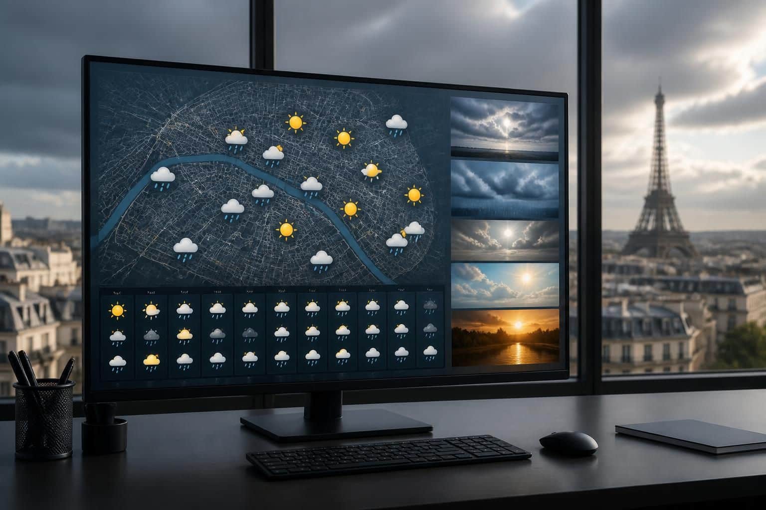 découvrez la plateforme météo qui prévoit le climat avec une prévision météo détaillée sur 30 jours pour paris.