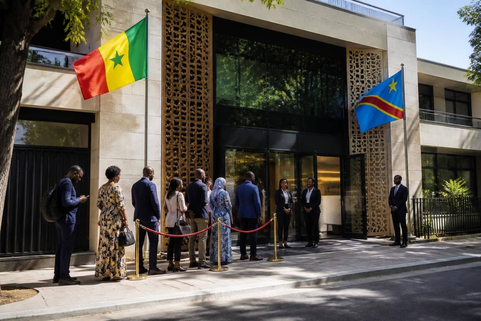 le consulat sénégalais à paris accueille le public pour la prise de rendez-vous avec l'ambassade en rdc. simplifiez vos démarches consulaires dès aujourd'hui.