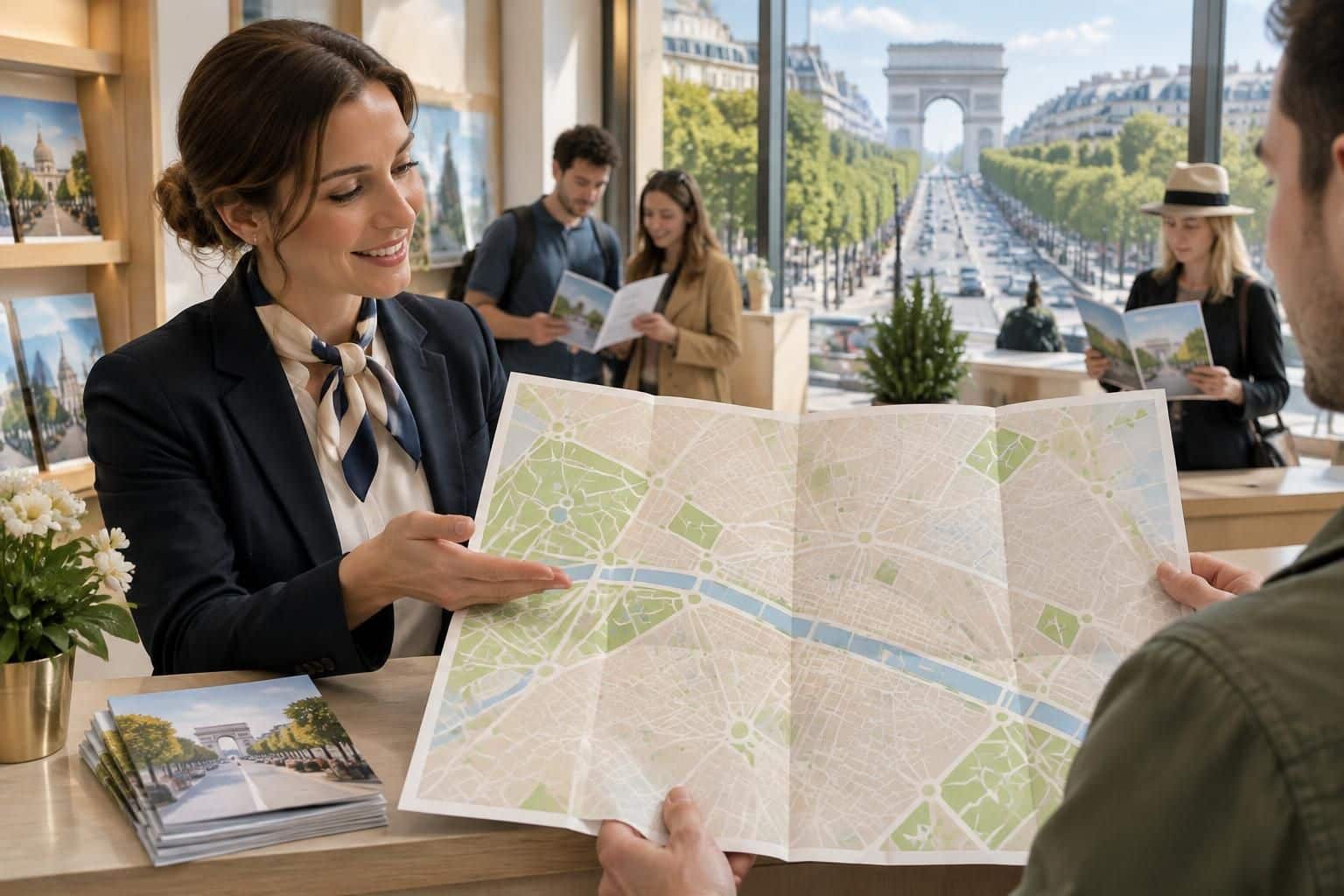 l’office de tourisme publie la carte des champs-élysées à paris : repérez facilement les lieux incontournables, les boutiques et les monuments.