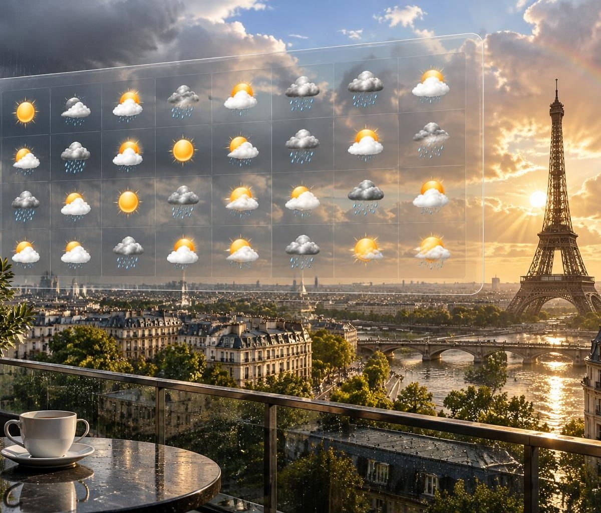 consultez les prévisions météo à paris sur 30 jours : tendances des températures, risques de pluie et évolution du temps pour mieux planifier vos activités.