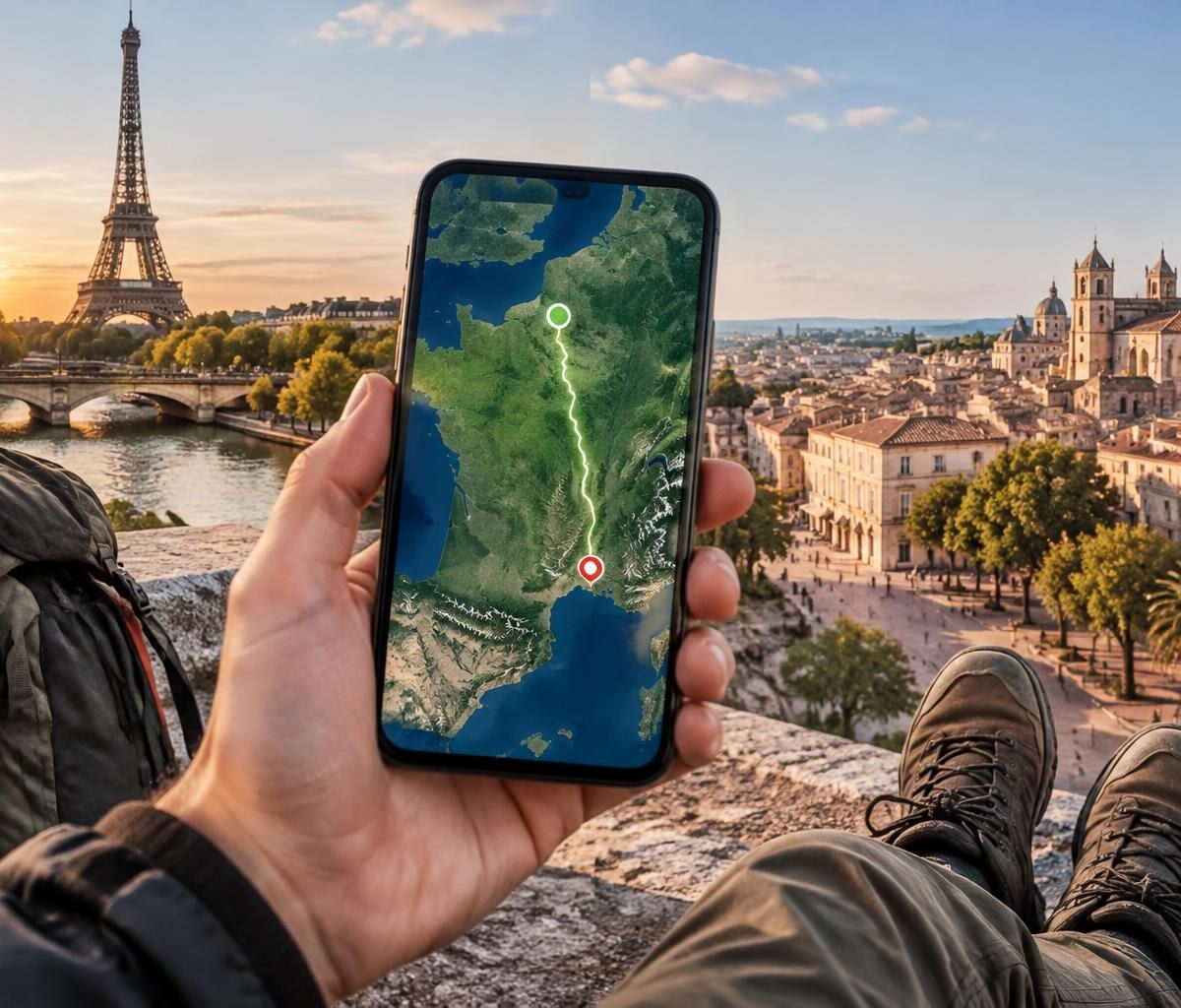 calculez votre itinéraire à pied entre paris et montpellier avec mappy : découvrez la distance, la durée estimée et les étapes du trajet.