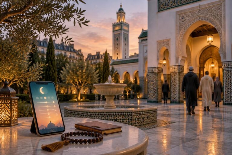 consultez les horaires de prière à paris publiés par le site islamique de la ville : retrouvez les heures de chaque prière au quotidien.