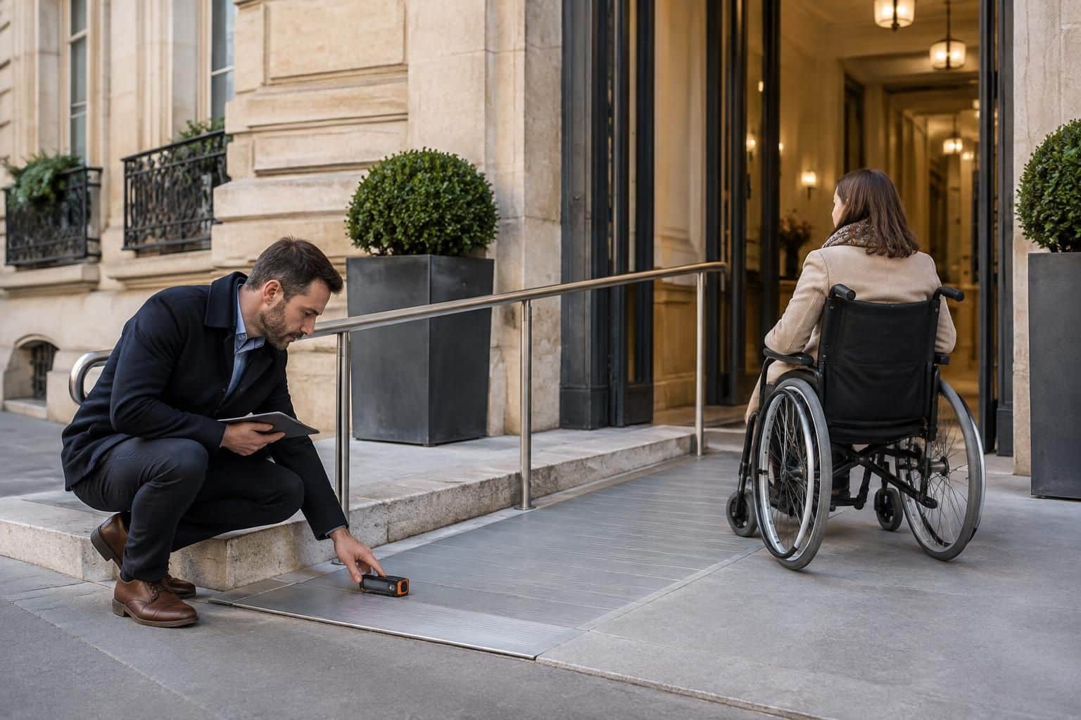 faites réaliser un audit d’accessibilité pmr de votre bâtiment à paris par un spécialiste : diagnostic, conformité réglementaire et recommandations adaptées.