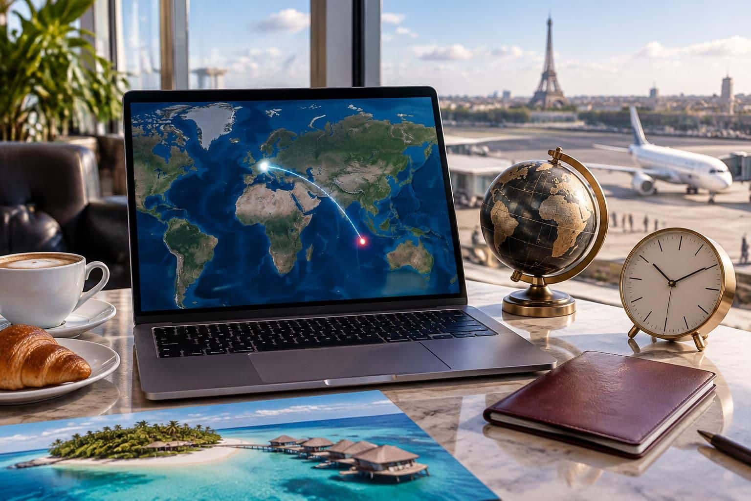 découvrez comment google flights estime la durée d’un vol entre paris et les maldives et vous aide à préparer votre voyage.